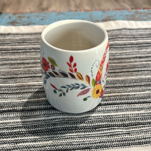 Anthropologie Petal Palette Monogram C Mug Cup 14 oz Starla M. Halfmann Floral - Picture 5 of 7